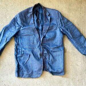 Polo Ralph Lauren Navy Linen Blazer